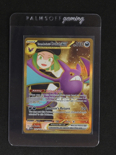 2025 Pokémon #242 Team Rocket's Crobat ex — front