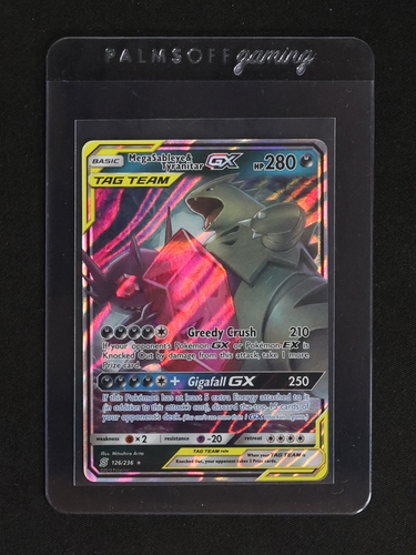 2019 Pokémon Unified Minds #126 Mega Sableye & Tyranitar GX — front