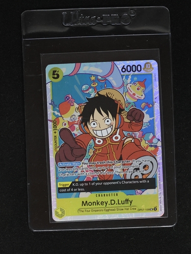 One Piece TCG OP07-109 Monkey D. Luffy SR Super Rare — front