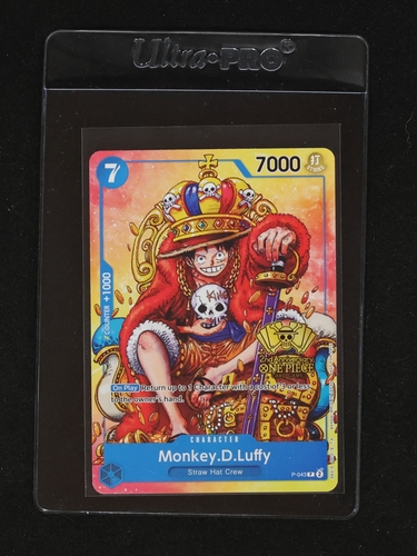 Monkey.D.Luffy P-043 One Piece TCG 2nd Anniversary Stamped Promo — front