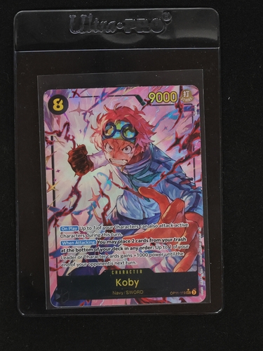 Koby OP11-119 SEC A Fist of Divine Speed - ONE PIECE Card Game — front