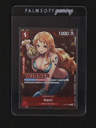 2023 One Piece Card Game ST01-007 Nami Tournament Pack Vol. 3 Winner — front