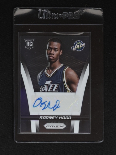 2014-15 Panini Prizm #27 Rodney Hood Rookie Autographs Prizms — front