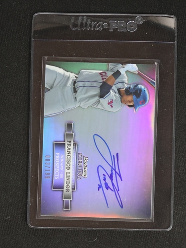 2012 Bowman Sterling Prospect Autographs #BSAP-FL Francisco Lindor — front