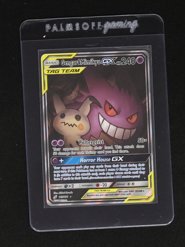 2019 Pokémon Sun & Moon Team Up #53 Gengar & Mimikyu GX — front