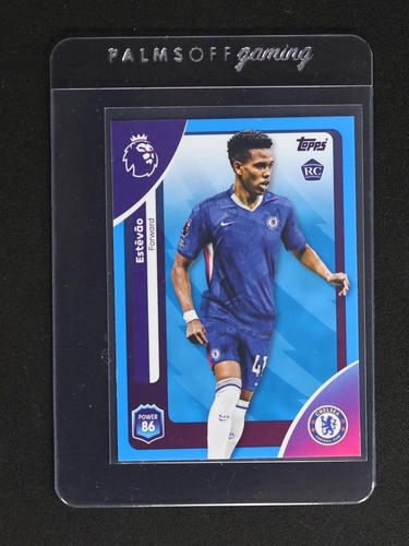2025-26 Topps Premier League #105 Estevao Rookie Blue Parallel Chelsea RC — front