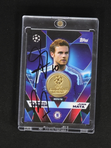 2011 Topps UEFA Champions League Medal Winner Juan Mata — front