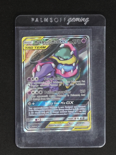 2019 Pokémon TCG SM-Unbroken Bonds #196 Muk & Alolan Muk GX — front