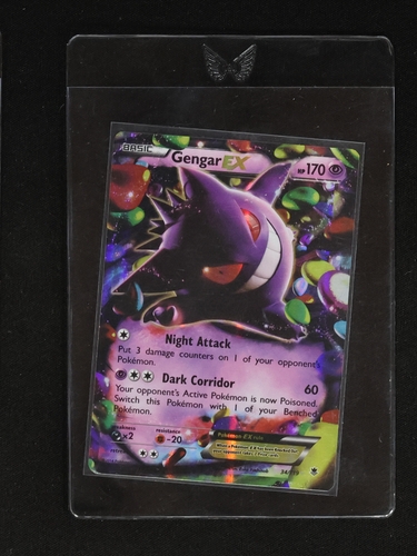 2014 Pokémon TCG Phantom Forces #34 Gengar EX — front