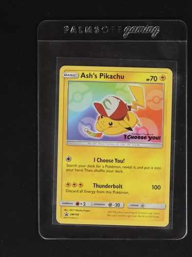 2017 Pokémon TCG SM108 Ash's Pikachu I Choose You Promo — front