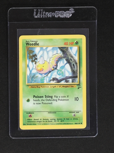 1999 Pokémon Base Set 2 #100 Weedle — front