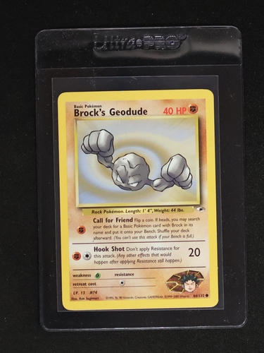 2000 Pokémon Gym Heroes #66 Brock's Geodude — front