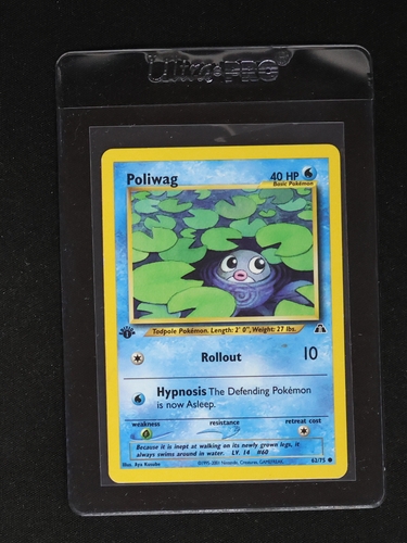 2001 Pokémon Neo Discovery #62 Poliwag — front
