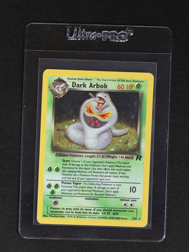 1999 Pokémon Team Rocket #2 Dark Arbok — front