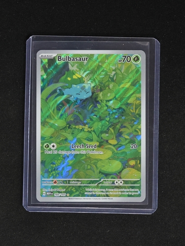 2024 Pokémon Scarlet & Violet 151 #166 Bulbasaur Illustration Rare Holo — front