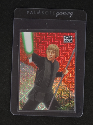 2021 Topps Chrome Star Wars Galaxy #89 Dashing Derring-Do Luke Skywalker — front