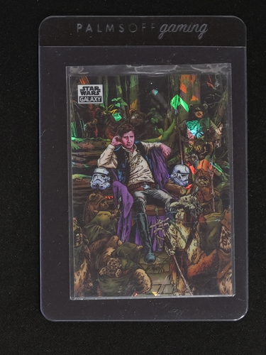 2021 Topps Chrome Star Wars Galaxy #33 New Friends Han Solo — front