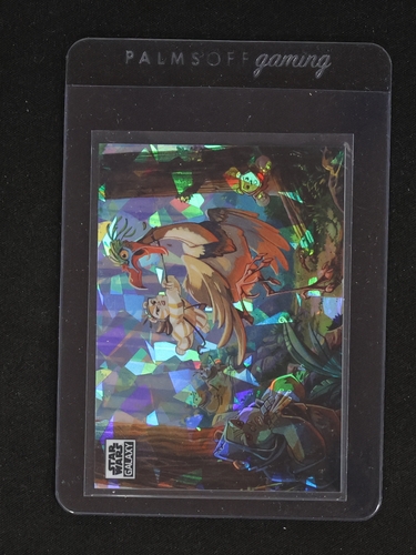 2021 Topps Chrome Star Wars Galaxy #76 Logray's Hunt Refractor — front