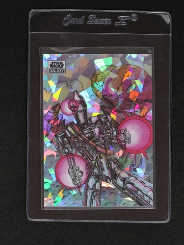 2021 Topps Chrome Star Wars Galaxy #17 IG-88 On The Attack Refractor — front