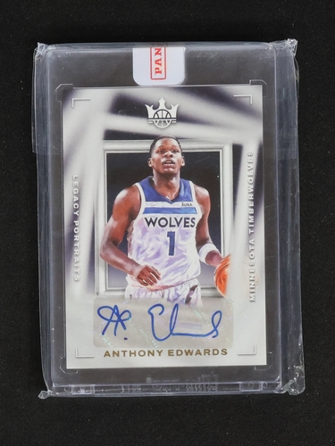 2022-23 Panini Court Kings #LP-EAT Anthony Edwards Legacy Portrait Signatures — front