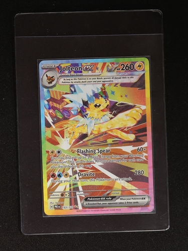 2022 Pokémon TCG Scarlet & Violet Prismatic Evolutions #153 Jolteon ex — front