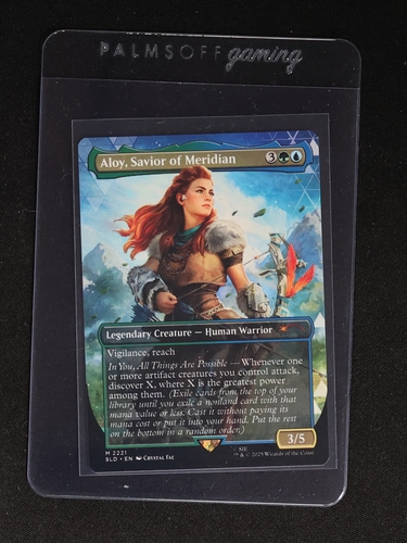 2023 Magic: The Gathering #2221 Aloy, Savior of Meridian — front