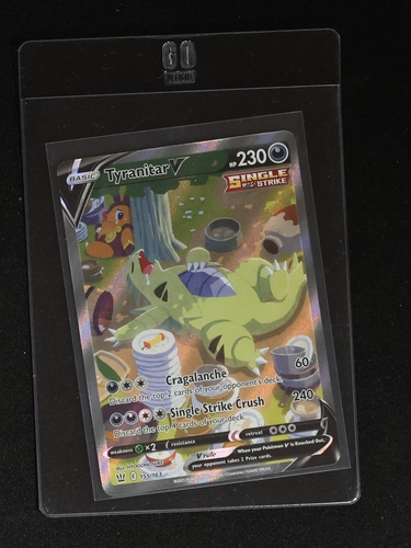 2021 Pokémon TCG Battle Styles #155 Tyranitar V — front