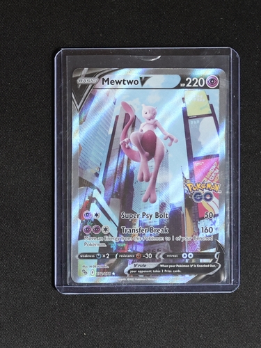 2020 Pokémon TCG Pokémon GO #072 Mewtwo V — front