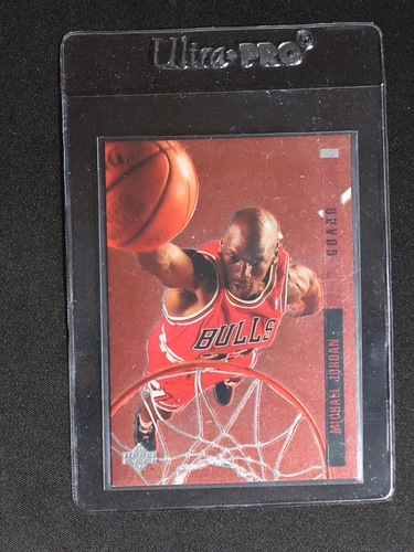 1994 Upper Deck Behind The Glass #G11 Michael Jordan — front