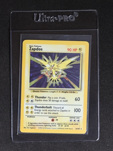 1999 Pokémon #16 Zapdos — front