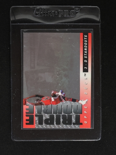 1993 Upper Deck Triple Double 3-D Standouts #TD2 Michael Jordan — front