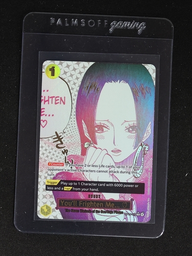 2025 One Piece OP14-118 You'll Frighten Me... Alternate Art Boa Hancock — front