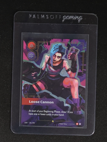 Riftbound 2023 #301/298 Jinx Loose Cannon Overnumbered Showcase — front
