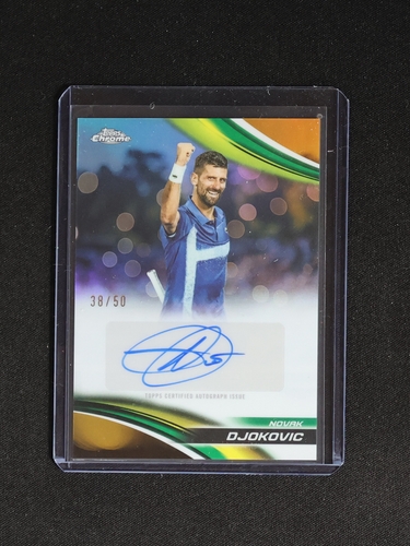 2025 Topps Chrome Tennis #100 Novak Djokovic — front