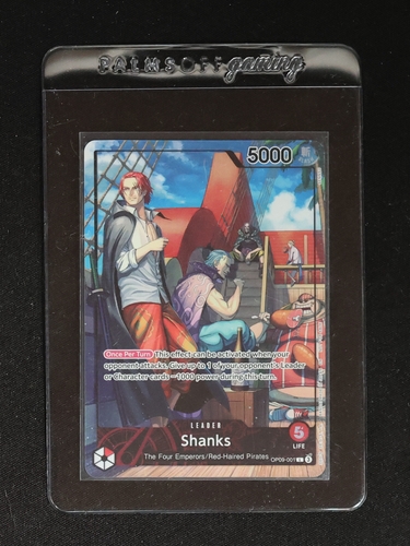 2025 One Piece Card Game OP09-001 Shanks PSA Magazine Promo — front