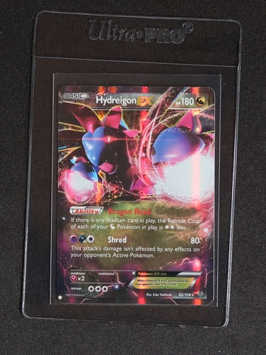 2015 Pokémon XY Roaring Skies #62 Hydreigon EX — front