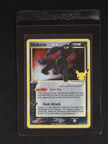 2007 Pokémon POP Series 5 #17 Umbreon Gold Star — front