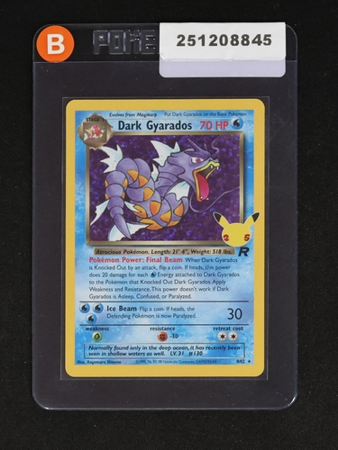 2021 Pokemon Celebrations Classic Collection #8 Dark Gyarados — front