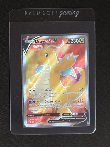 2021 Pokémon TCG Evolving Skies #191 Dragonite V — front