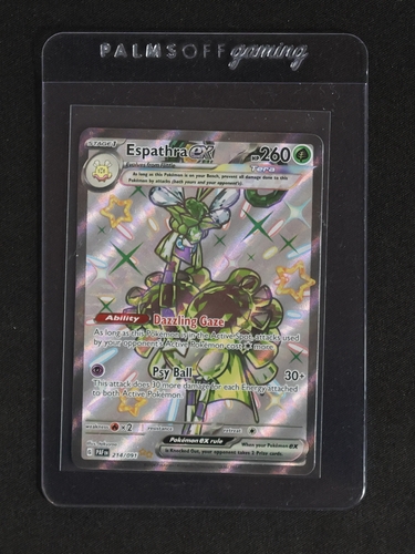 2024 Pokémon Paldean Fates #214 Espathra ex — front