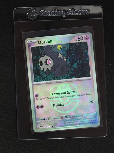 2019 Pokémon SV: Prismatic Evolutions #035 Duskull Master Ball Pattern — front