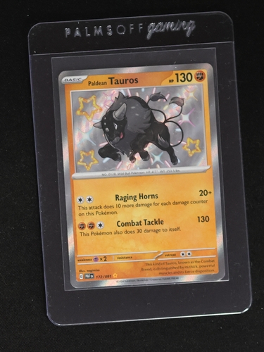 2024 Pokémon Paldean Fates #172 Paldean Tauros — front