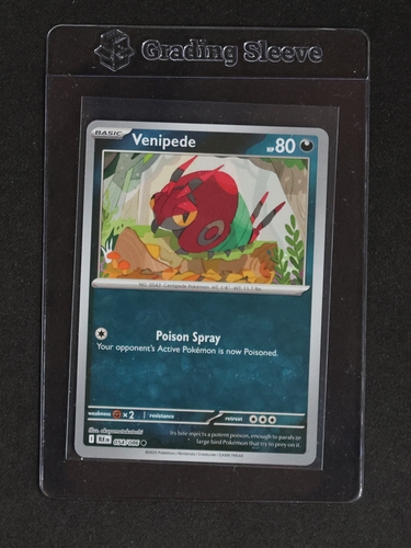 2025 Pokémon Scarlet & Violet Black Bolt #054 Venipede — front
