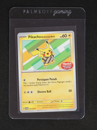 2023 Pokémon #101/SV-P Pikachu Berkemeja Batik — front