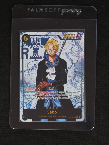 One Piece Card Game OP13-120 Sabo Secret Rare Alternate Art Carrying On His Will — front