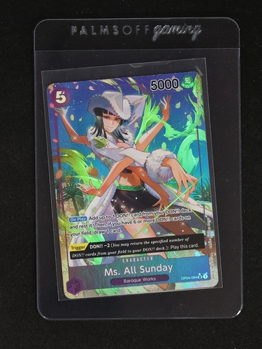 One Piece Card Game Ms. All Sunday OP04-064 Kingdoms of Intrigue — front