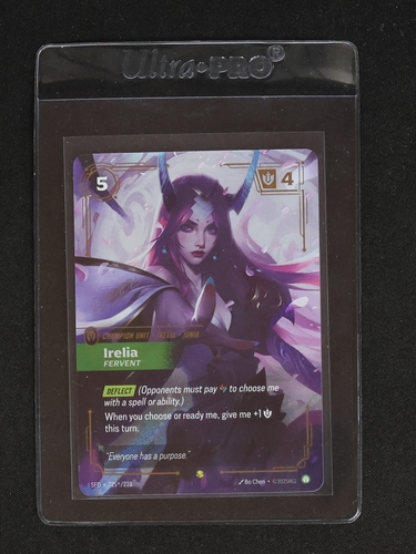 2026 Riftbound Spiritforged #225 Irelia Fervent — front