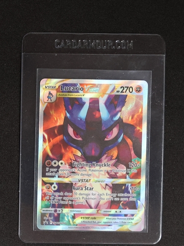 Pokémon TCG Lucario VSTAR SWSH291 Crown Zenith — front