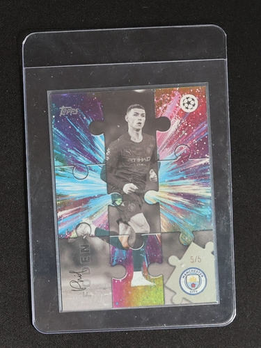 2025 Topps UEFA Flagship #JS-5 Phil Foden Jigsaw — front
