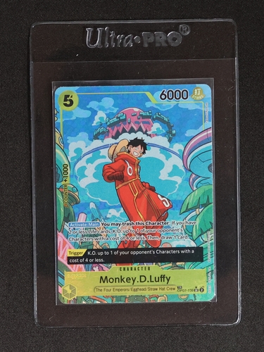 One Piece Monkey D Luffy OP07-109 Treasure Rare Alternative Art — front